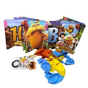 The Lorax Birthday Party Banner Balloons Cake Toppers Decorations Set
